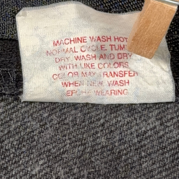 Vintage Levis 550 Jeans Mens 36x32 Black Denim Tapered Fit Canada 38x32 Tag 90s - Picture 6 of 10